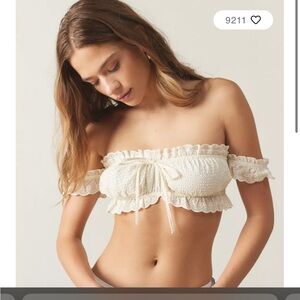 NWT Out From Under Pin Up Picnic Off-The-Shoulder Top